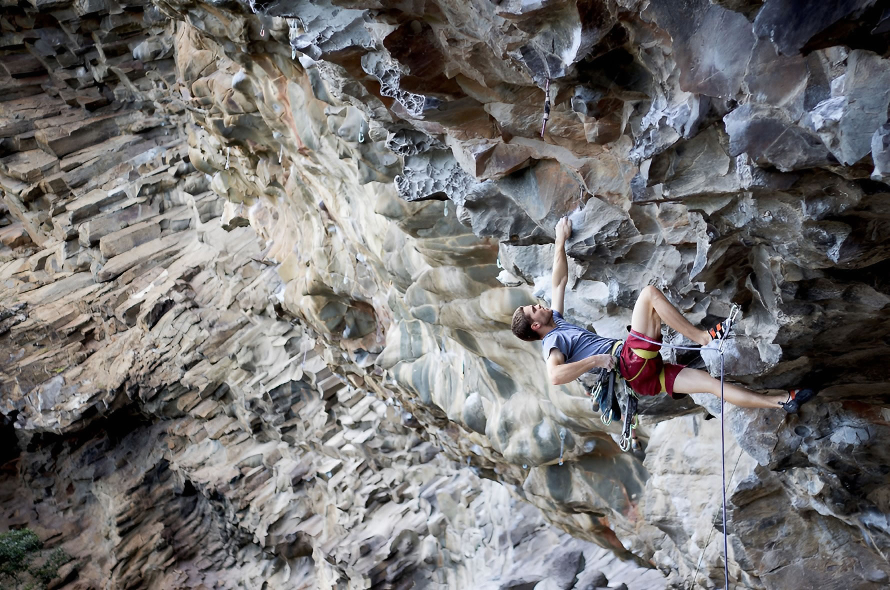 Tom O'Halloran climbing